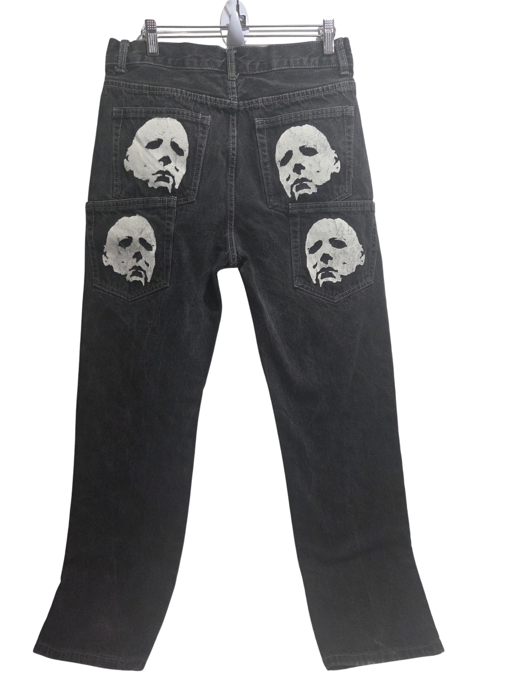 Men's Horror Streetwear Jeans Y2K Hip Hop Jeans - Picture 5 of 13